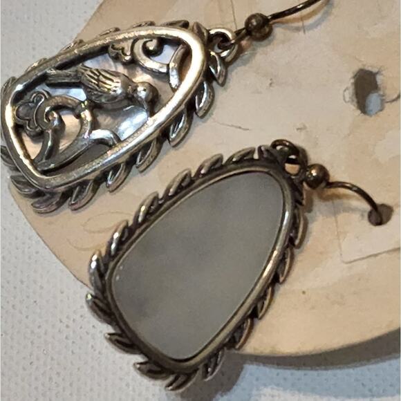 Brighton bird mop Mother Of Pearl‎ drop dangle earrings - Picture 2 of 3